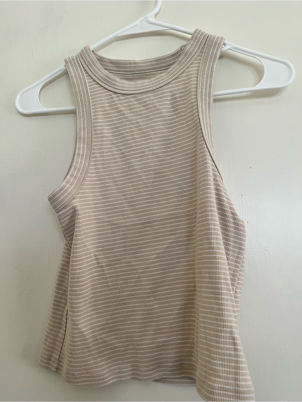 Old Navy Beige Ribbed Tank Top